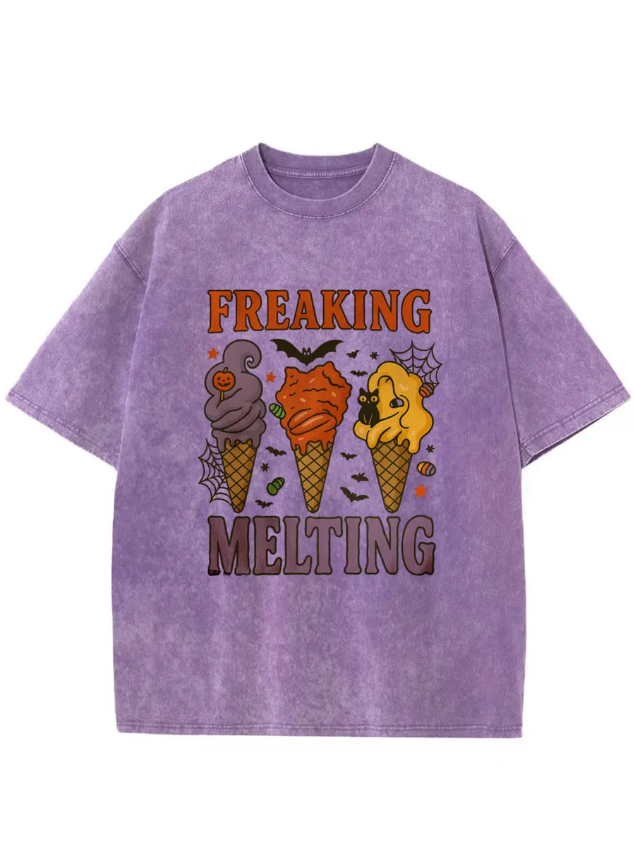 Vintage Spooky Summer Oversize Washed T-Shirt