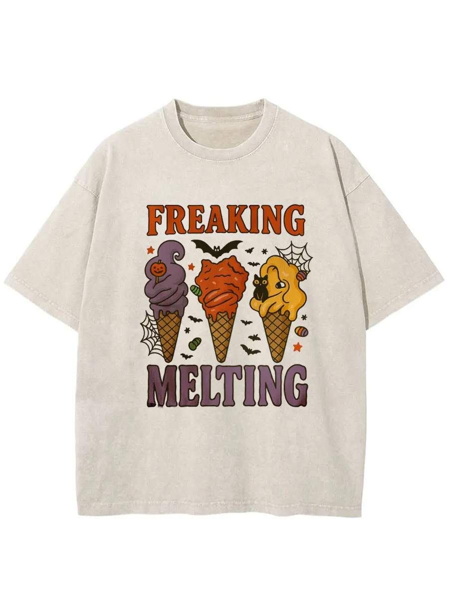 Vintage Spooky Summer Oversize Washed T-Shirt