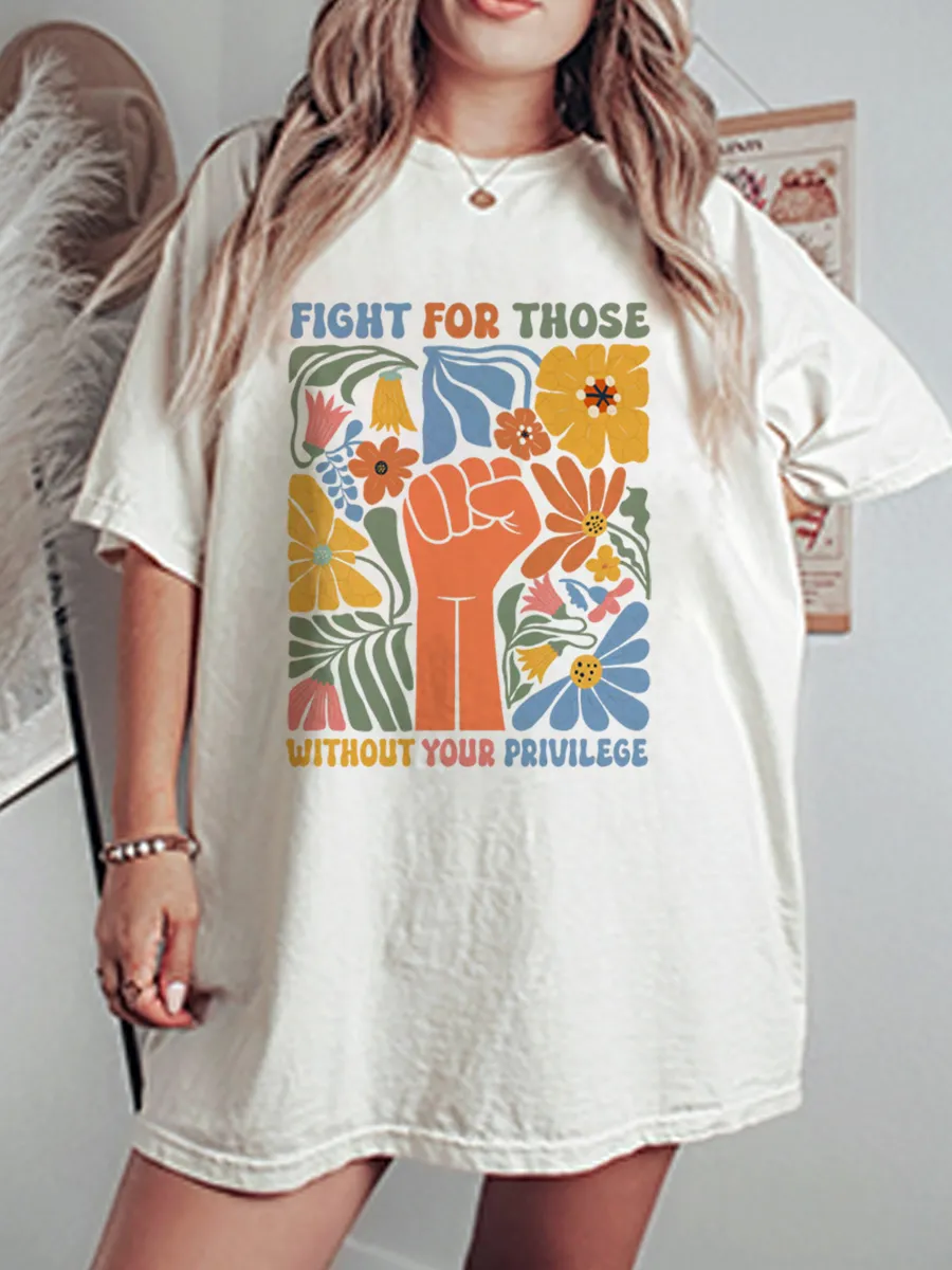 Vintage Fight For Those Oversize Graphic Tee