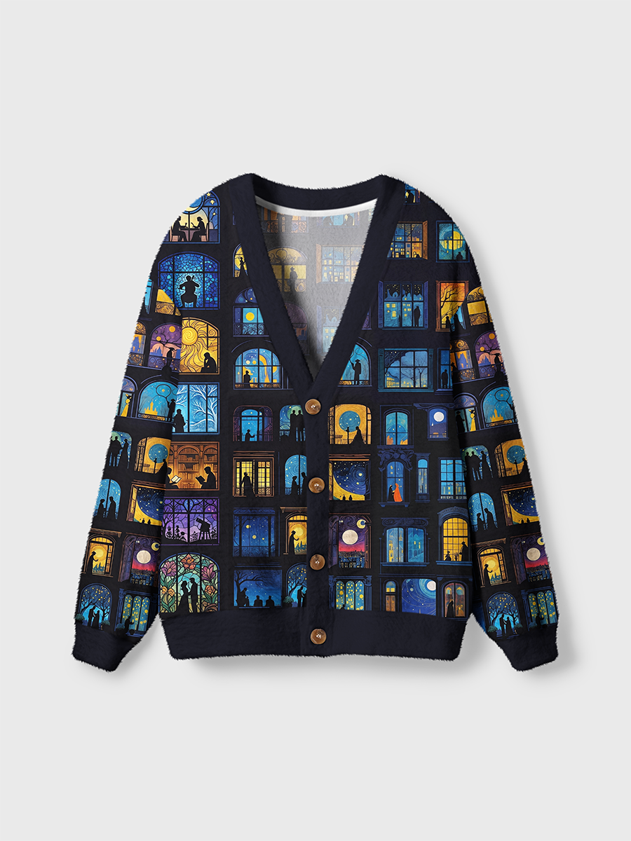 Vintage Fantasy Nighttime Fairytale Cardigan Sweaters