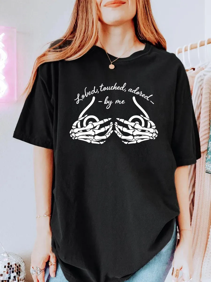 Vintage Loved,Touched Oversize Graphic Tee