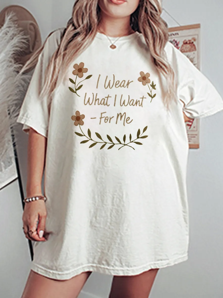 Vintage I Wear What I Want Oversize Graphic Tee
