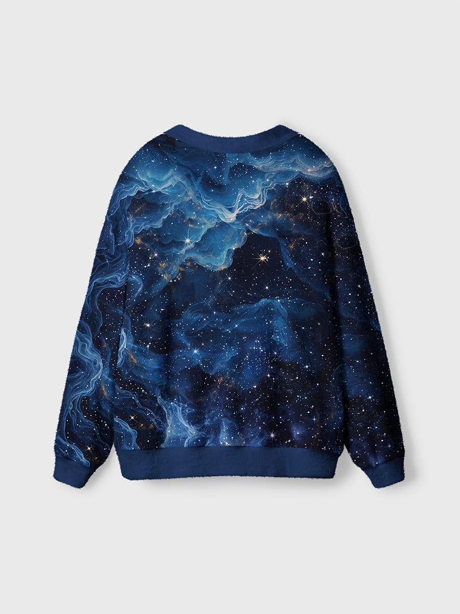 Vintage Mysterious Cosmic Starry Sky Cardigan Sweaters