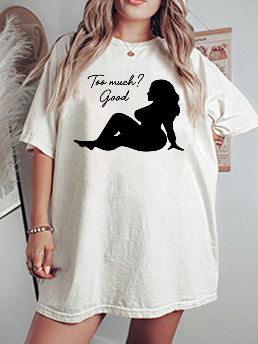 Vintage Too Much Good Oversize Graphic Tee