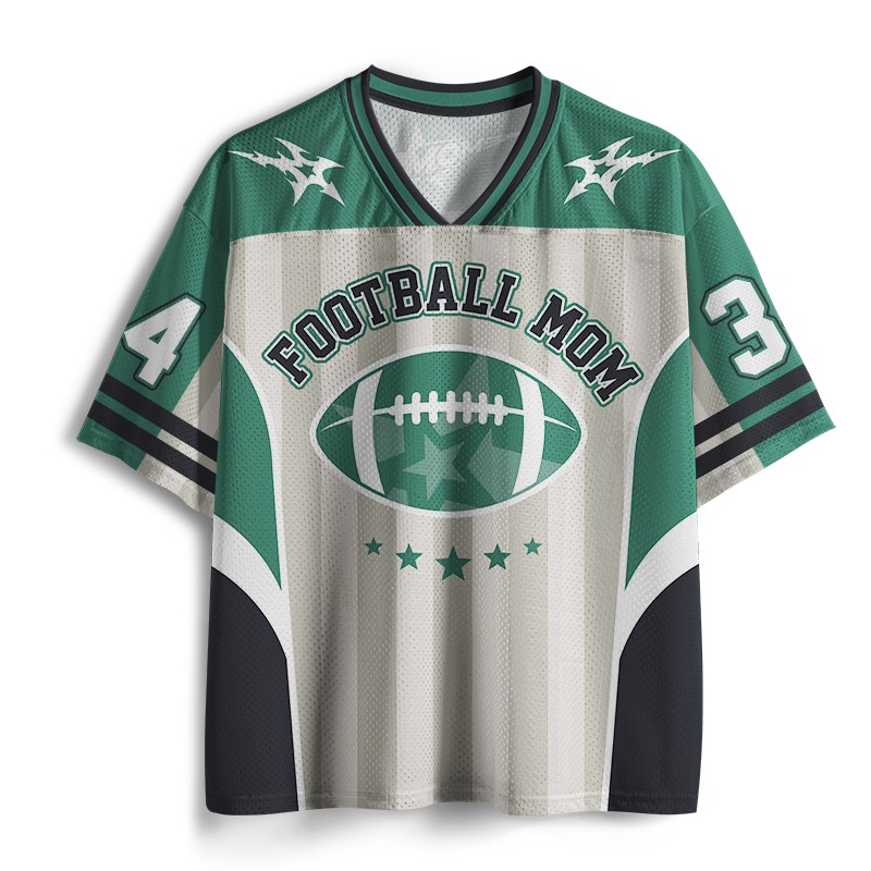 Vintage Football Mom Mesh Jersey