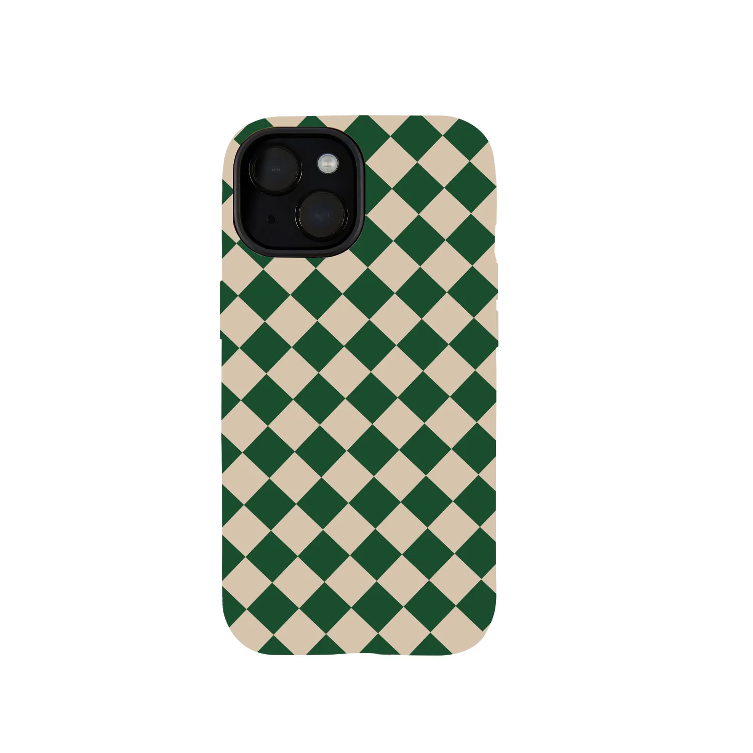 White And Green Plaid Phone Case