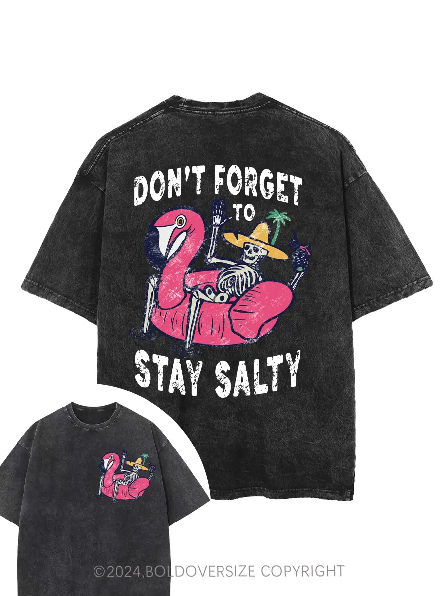 Vintage Stay Salty Washed T-Shirt