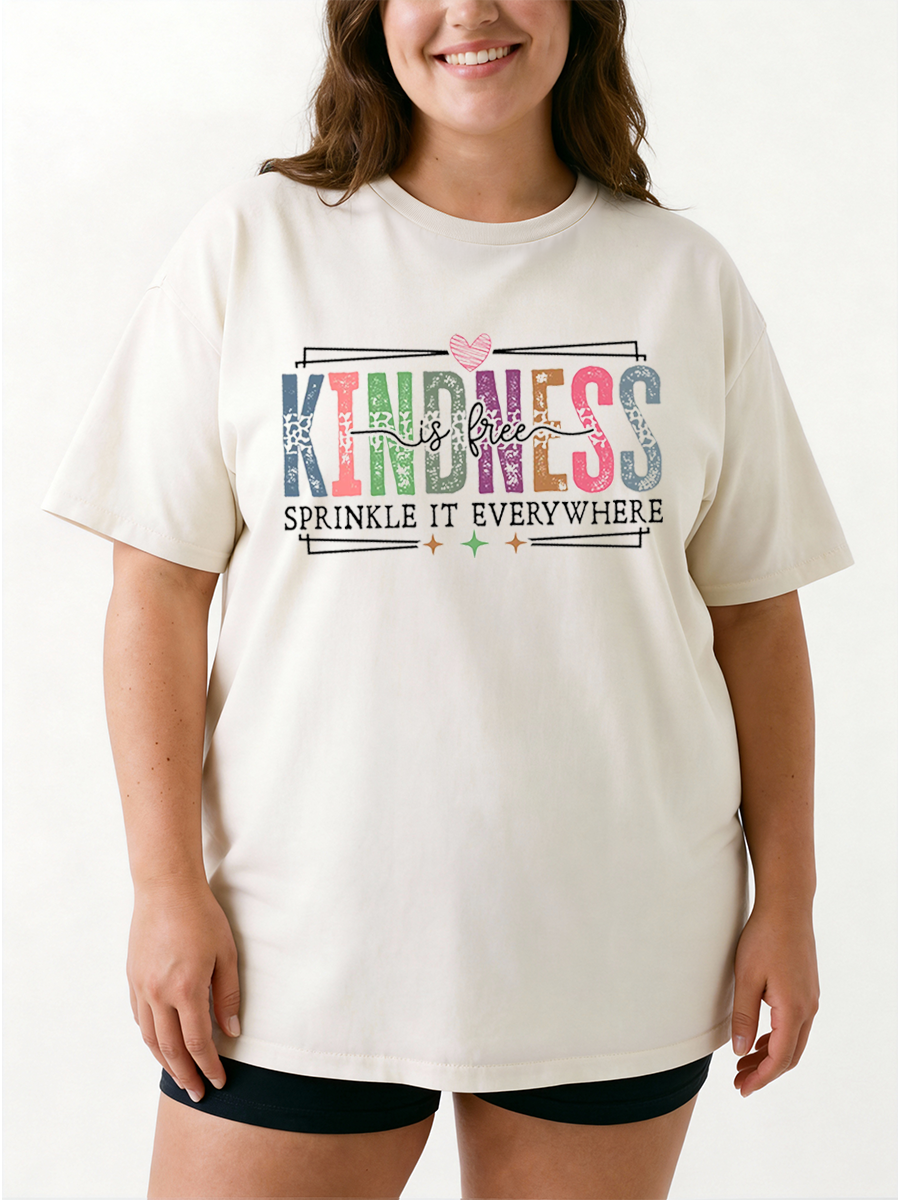 Vintage Coffee Makes Me Nicer Oversize Graphic Tee
