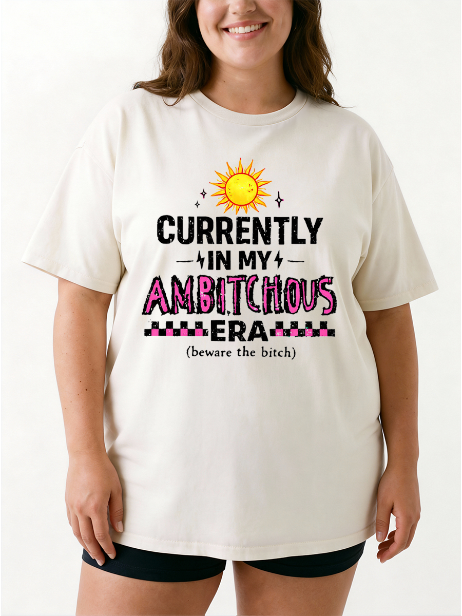 Vintage Ambitchous Era Oversize Graphic Tee