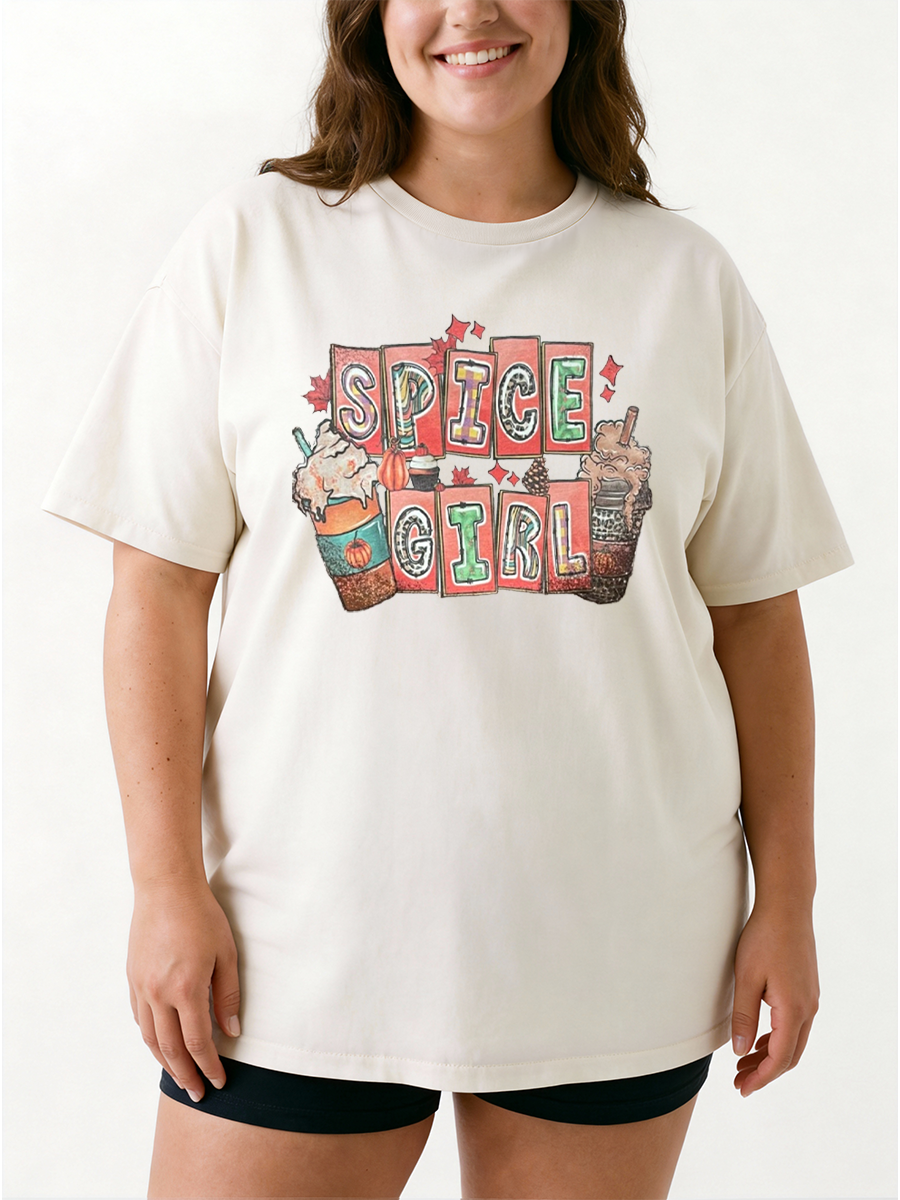 Vintage Spice Girl Oversize Graphic Tee