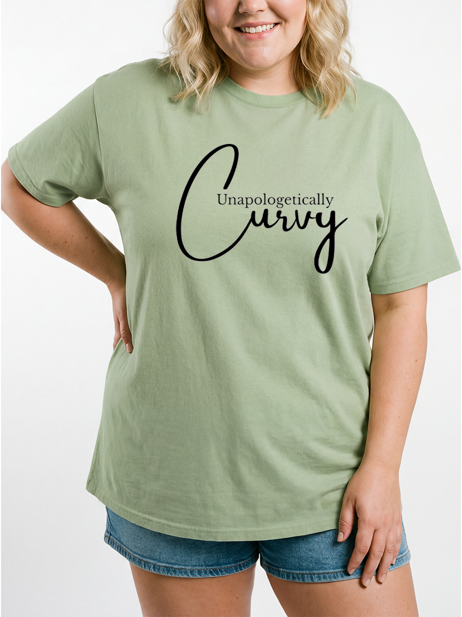 Vintage Unapologetically Curvy Oversize Graphic Tee