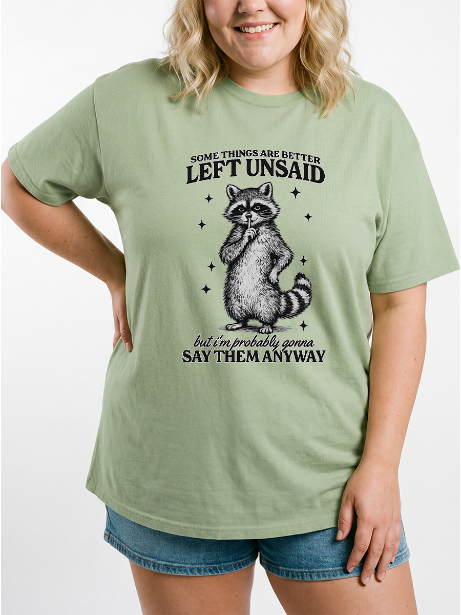 Vintage Somethings Are Better Left Unsaid Oversize Graphic Tee