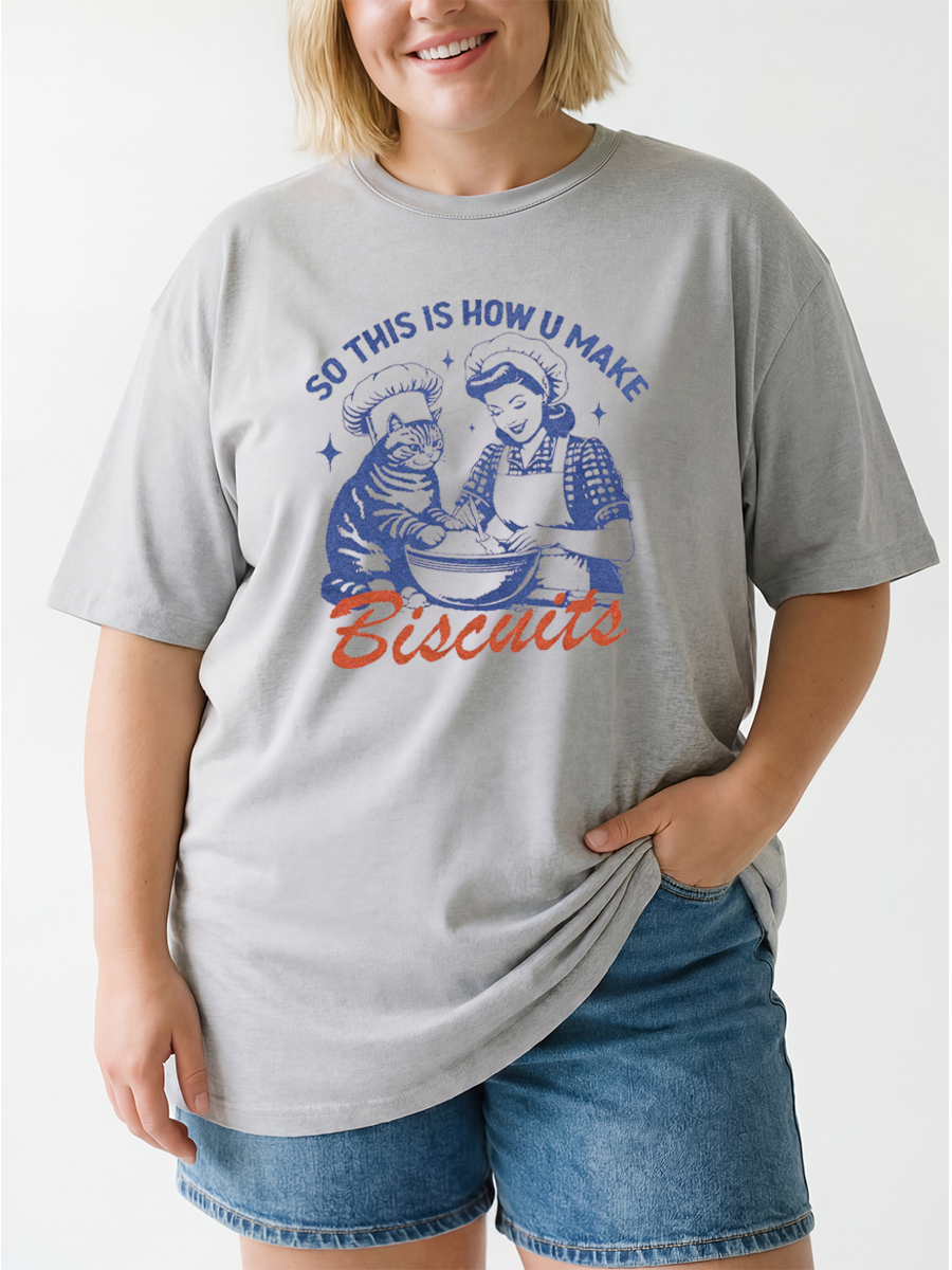 Vintage Cat Mom Gift Oversize Graphic Tee