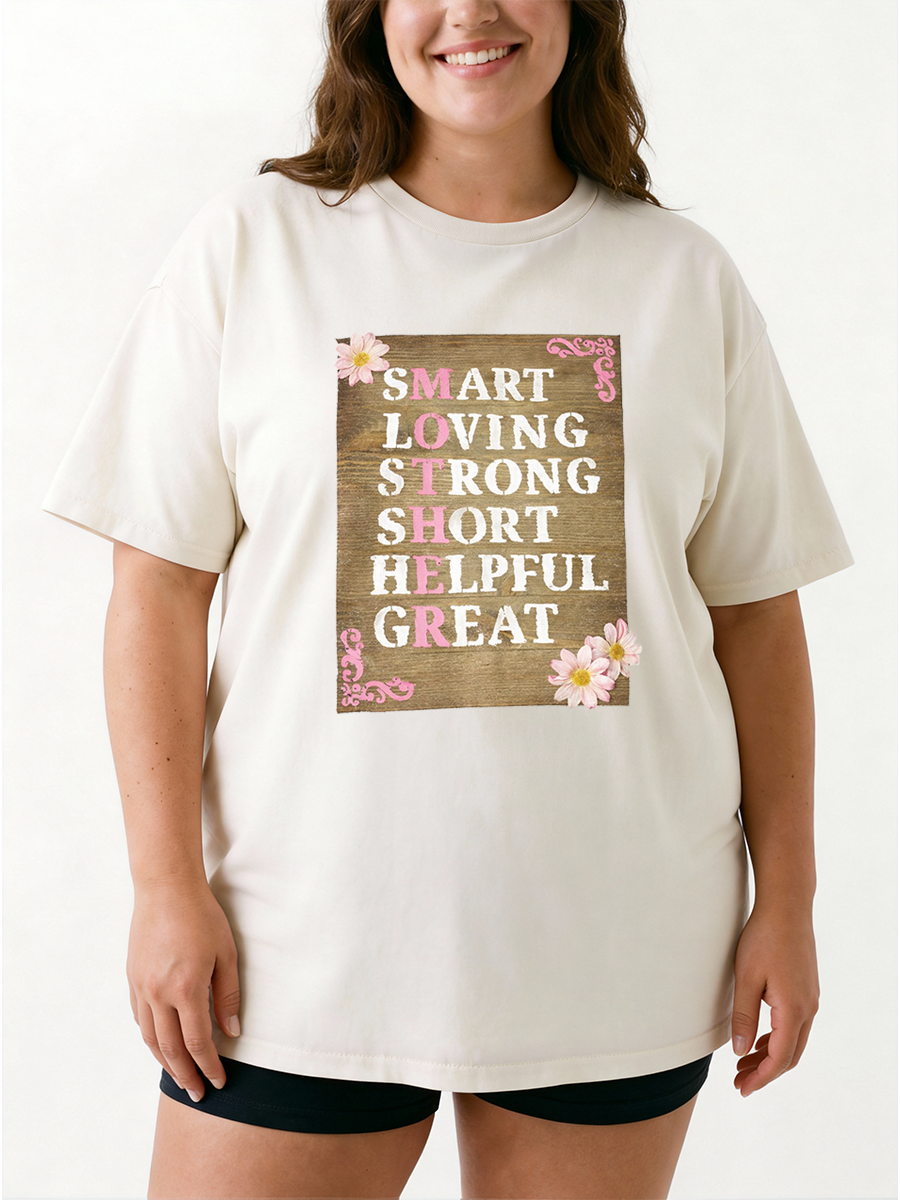 Vintage Mother'S Day Idea Oversize Graphic Tee