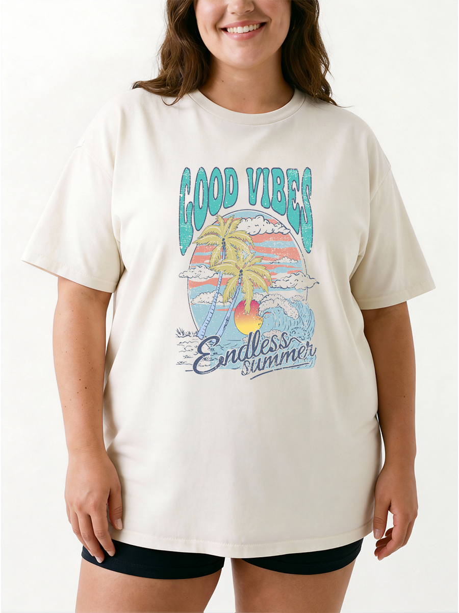 Vintage Endless Summer Oversize Graphic Tee
