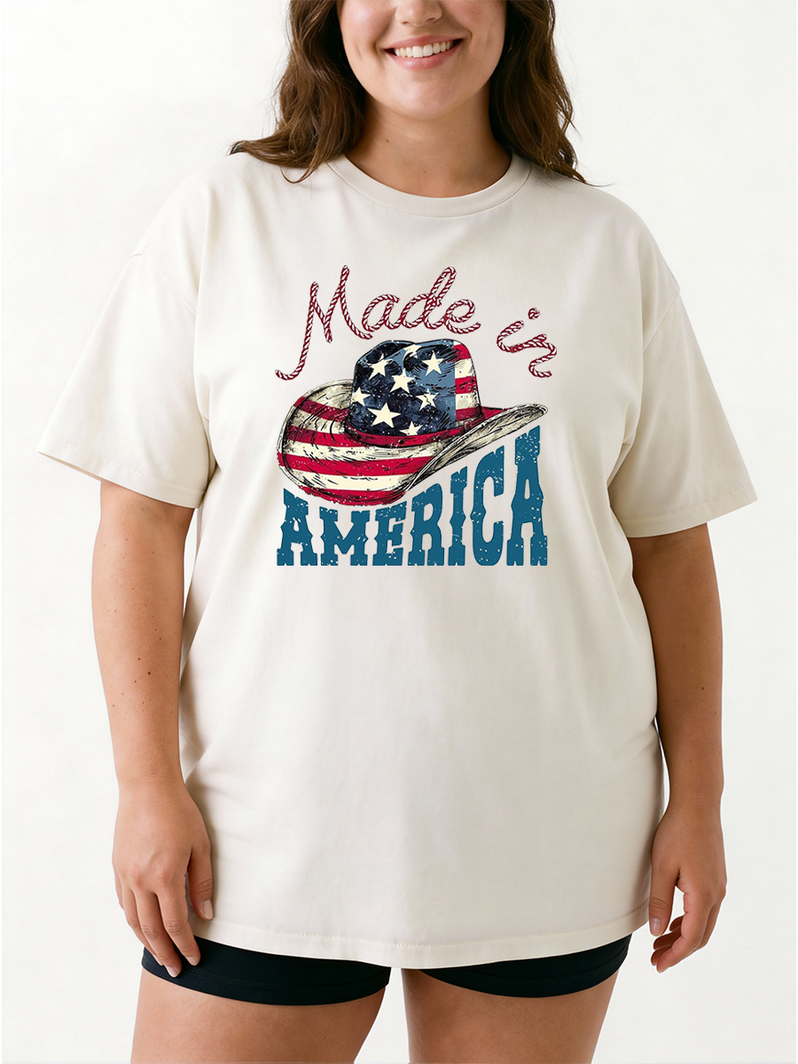 Vintage Made In America Oversize Graphic Tee