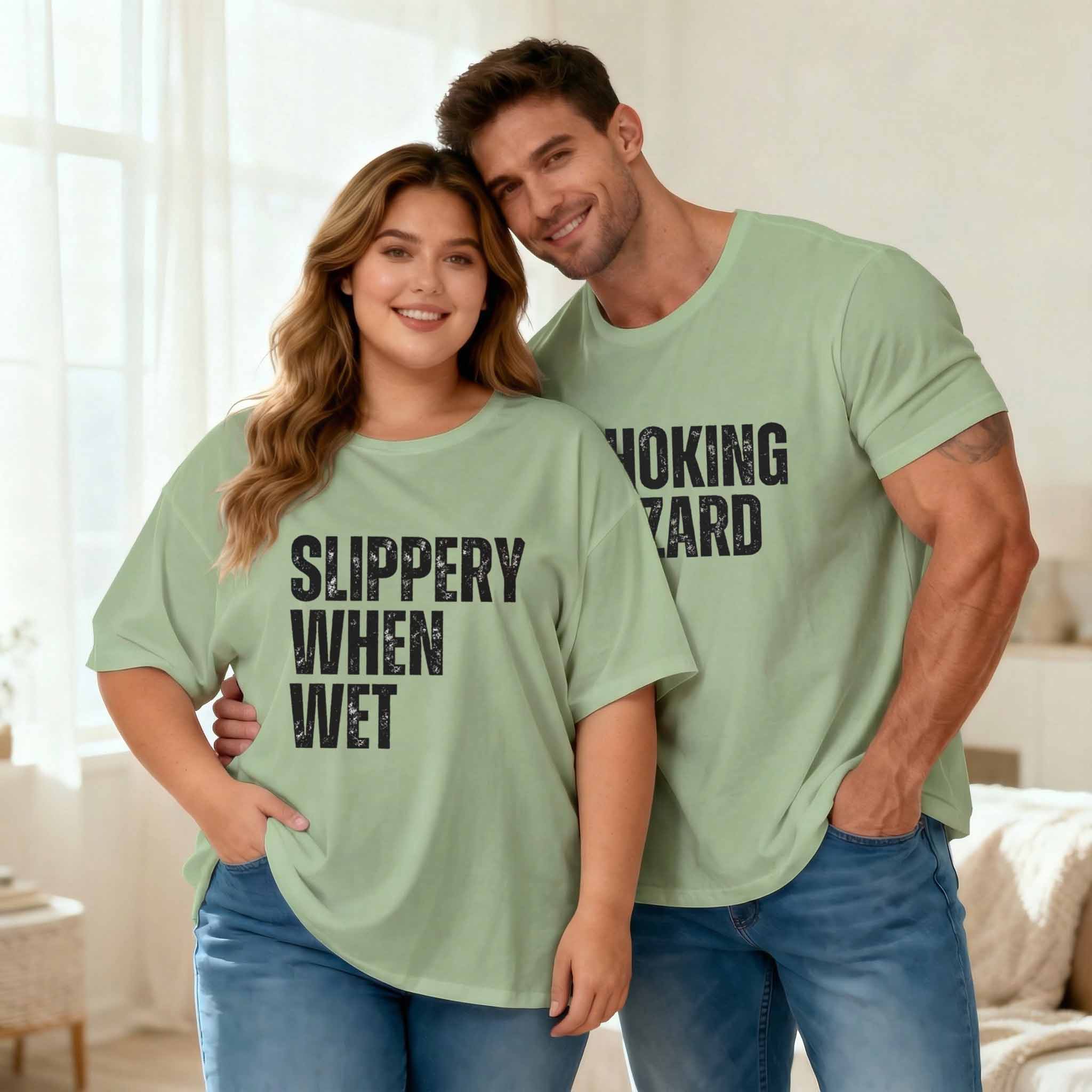 Vintage Raunchy Boyfriend Girlfriend Couple Shirt