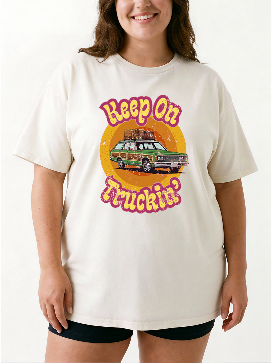 Vintage Keep On Truckin Oversize Graphic Tee