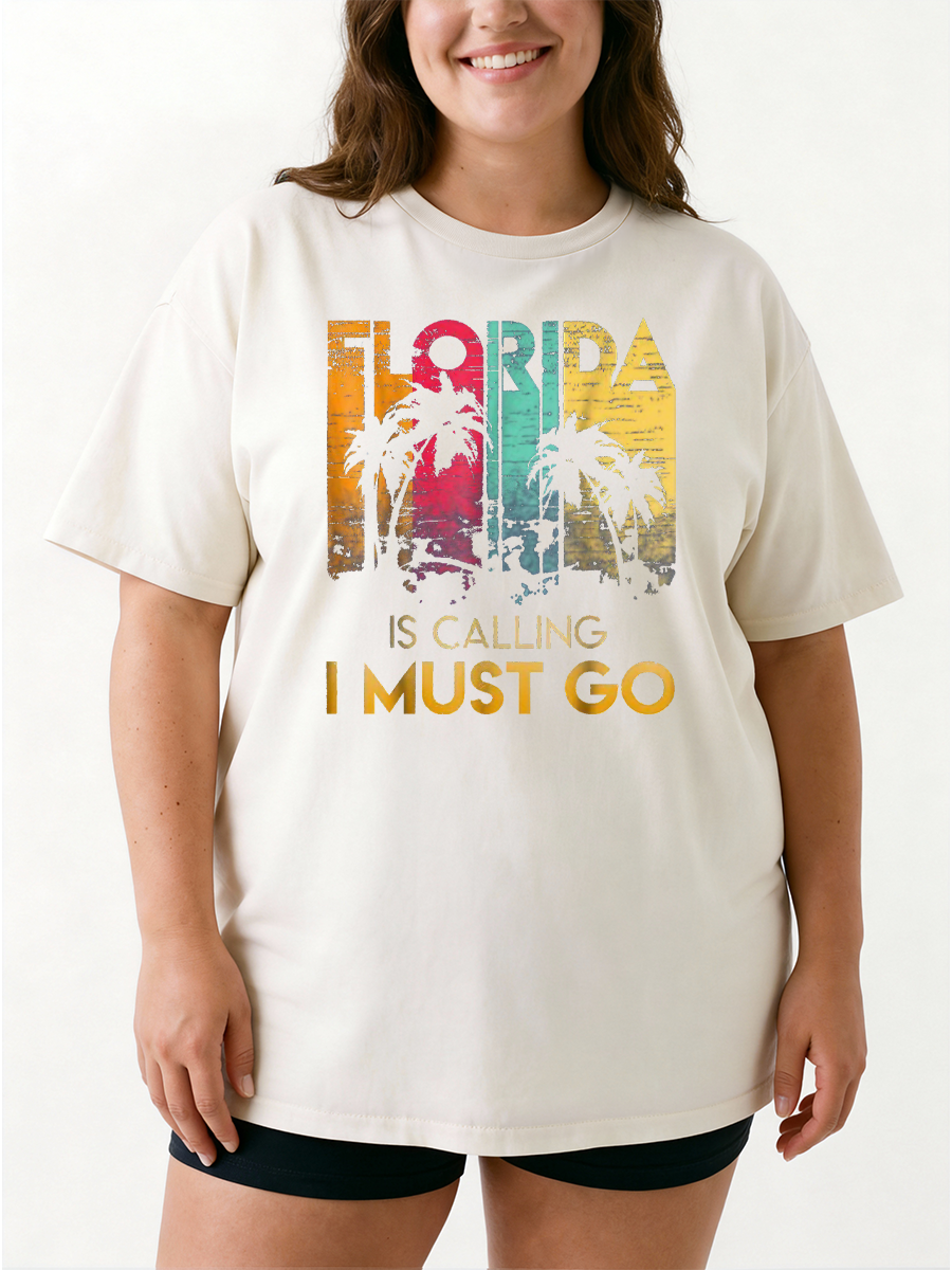 Vintage Sunshine State Souvenir Oversize Graphic Tee