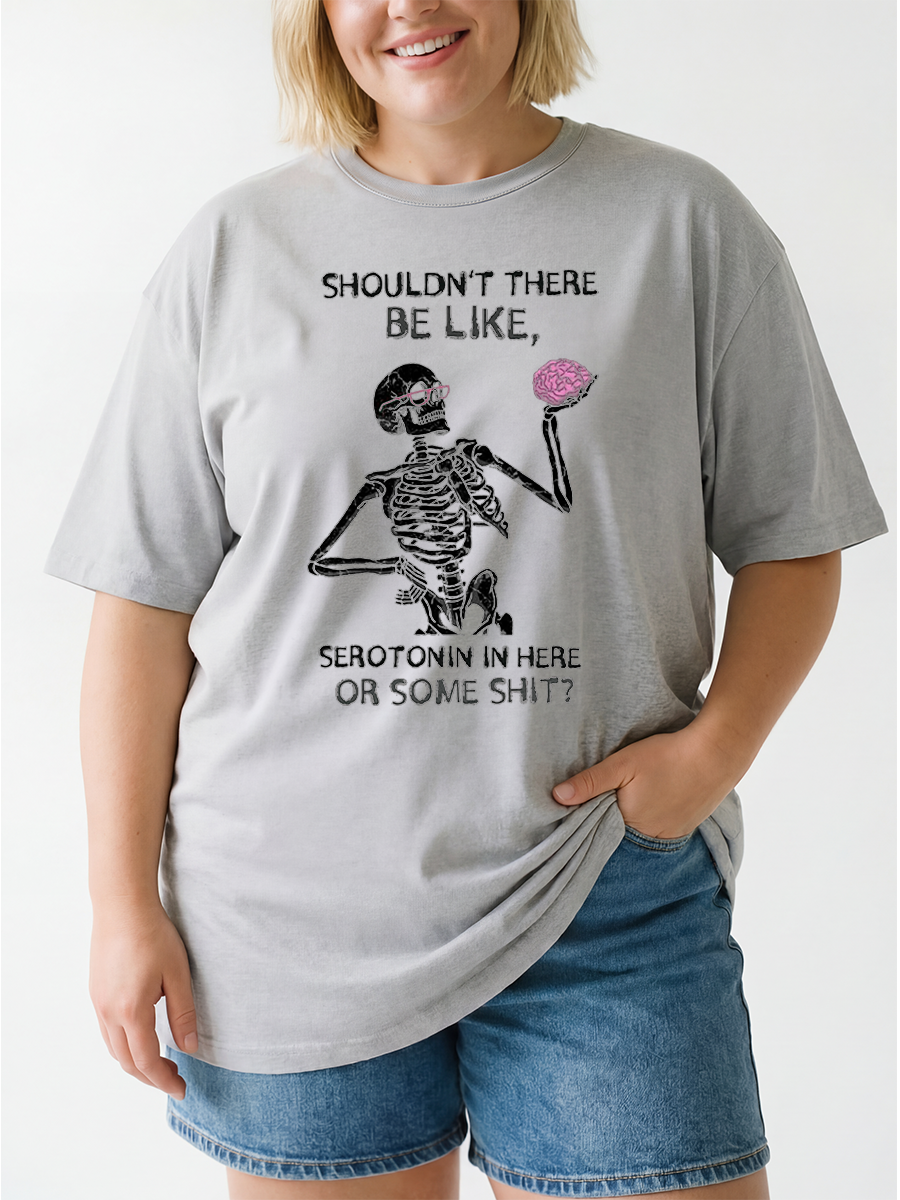 Vintage Serotonin In Here Oversize Graphic Tee