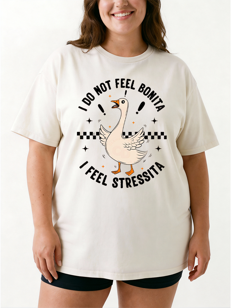 Vintage I Do Not Feel Bonita I Do Not Feel Bonita Oversize Graphic Tee
