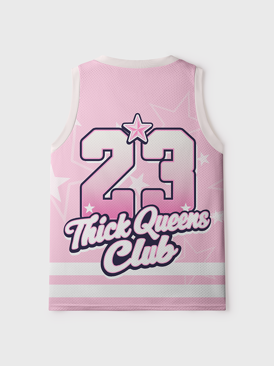 Thick Queens Club Mesh Jersey Tank Top