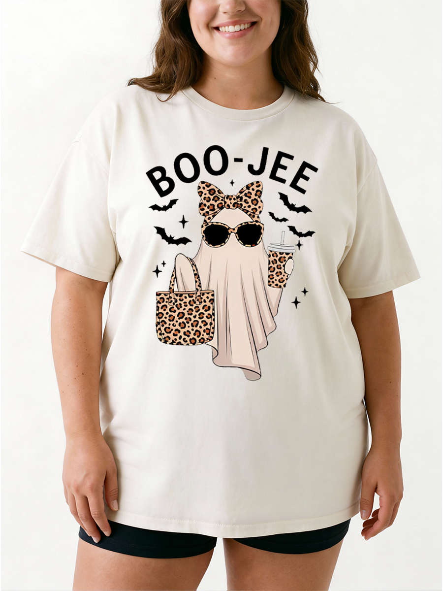 Vintage Leopard Boo-Jee Oversize Graphic Tee