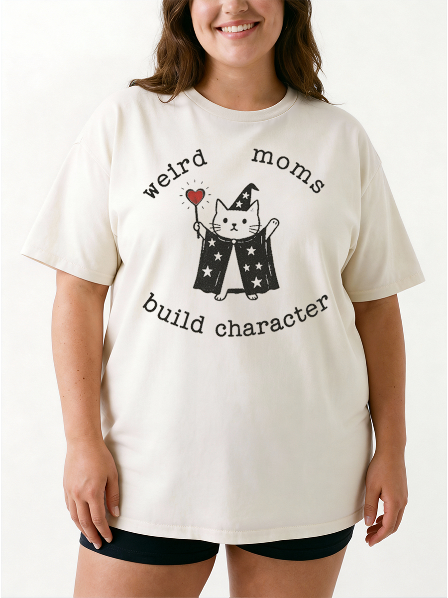 Vintage School Runs On My Caffeine Level Oversize Graphic Tee
