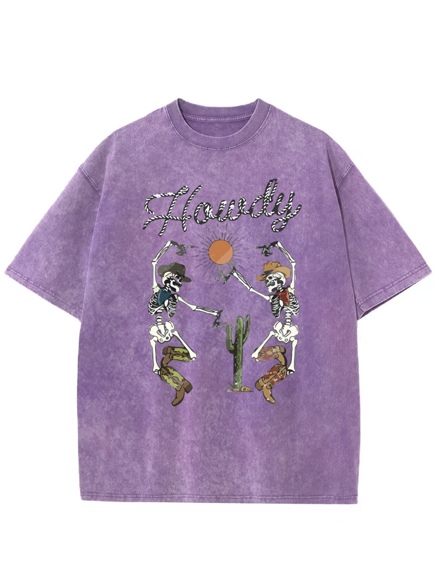 Vintage Howdy Cowboy Washed T-Shirt