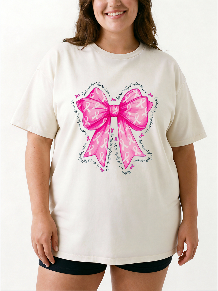 Vintage Together We Fight Oversize Graphic Tee