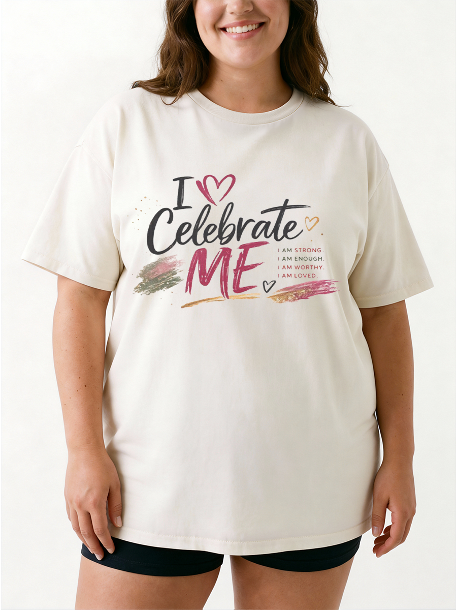 Vintage Self Love Confidence Oversize Graphic Tee