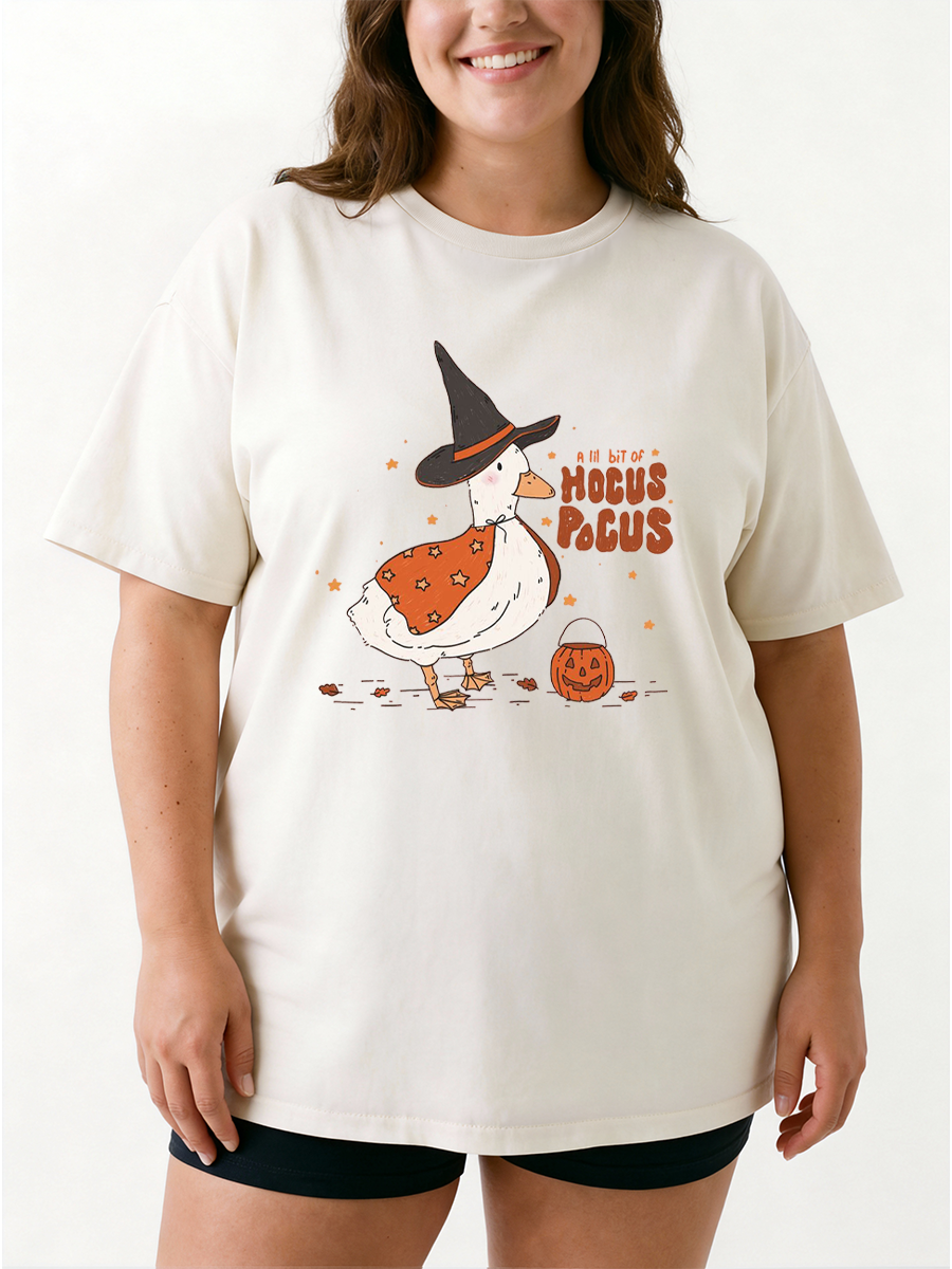 Vintage  A Little Bit Of Hocus Pocus Oversize Graphic Tee