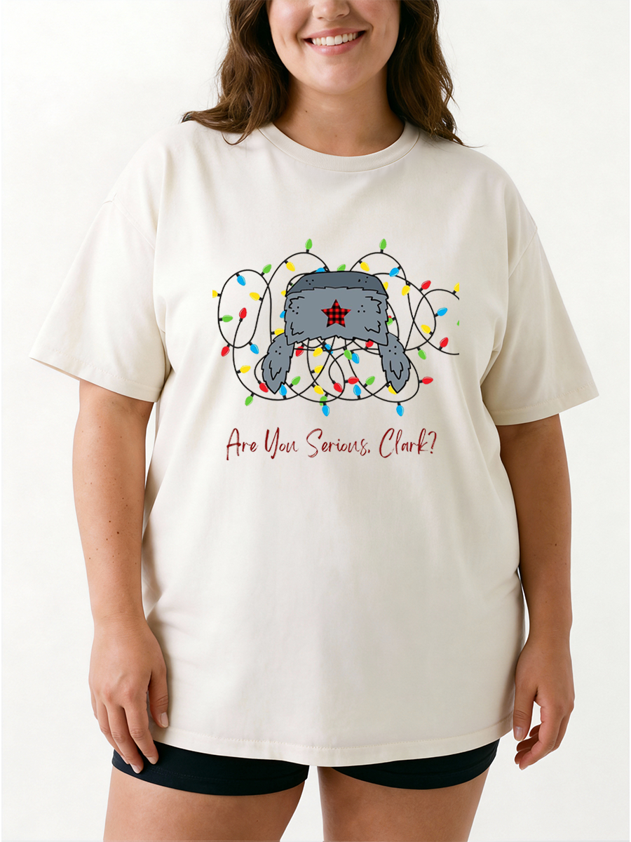 Vintage Are You Serious Clark Oversize Graphic Tee