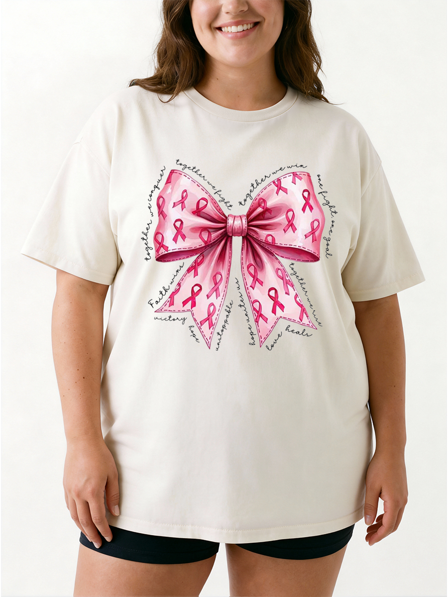 Vintage Together We Fight Oversize Graphic Tee