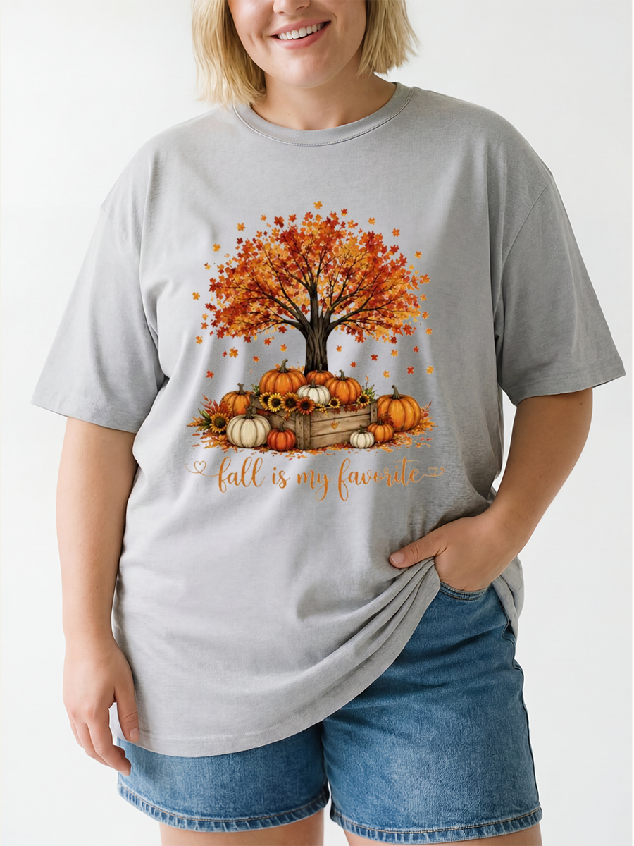 Vintage Fall Is My Favorite Oversize Graphic Tee