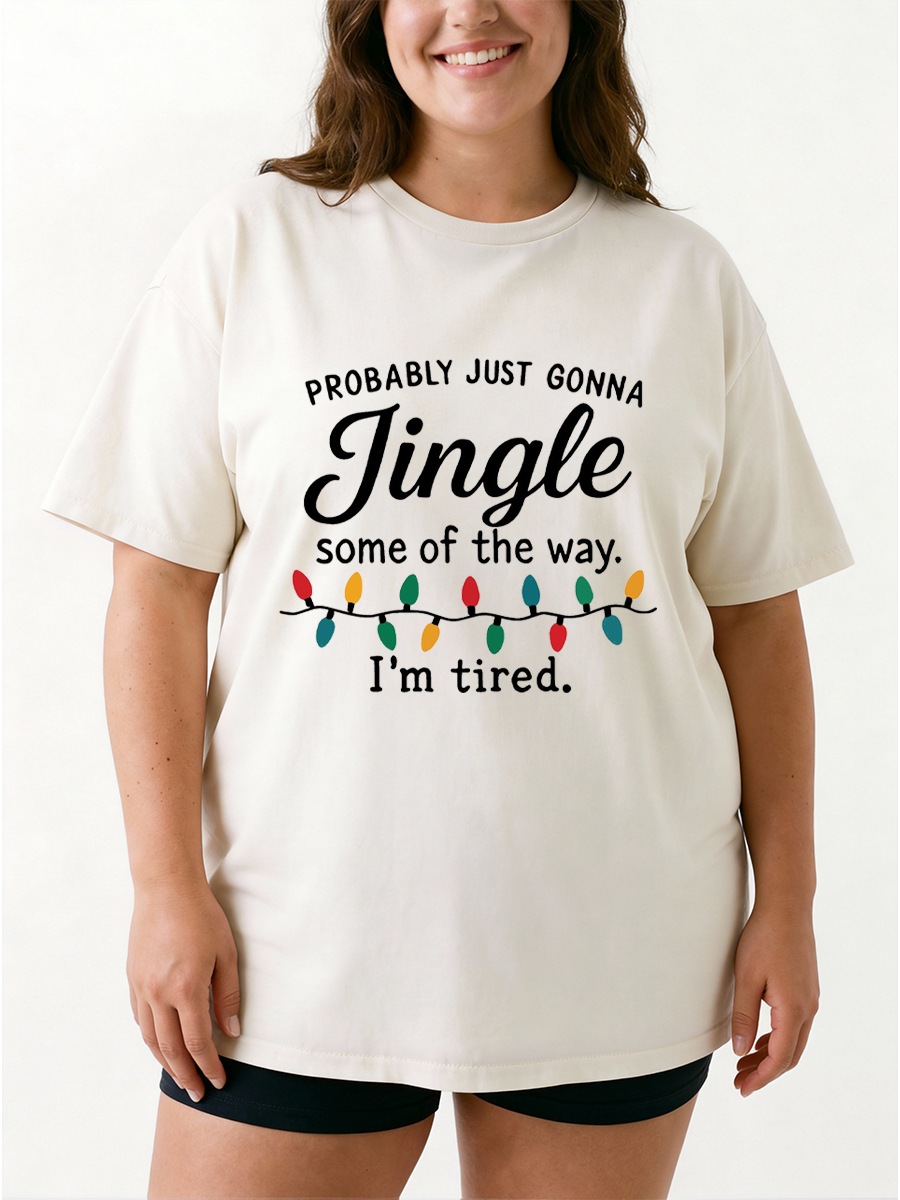 Vintage Some Of The Way I'M Tired Oversize Graphic Tee