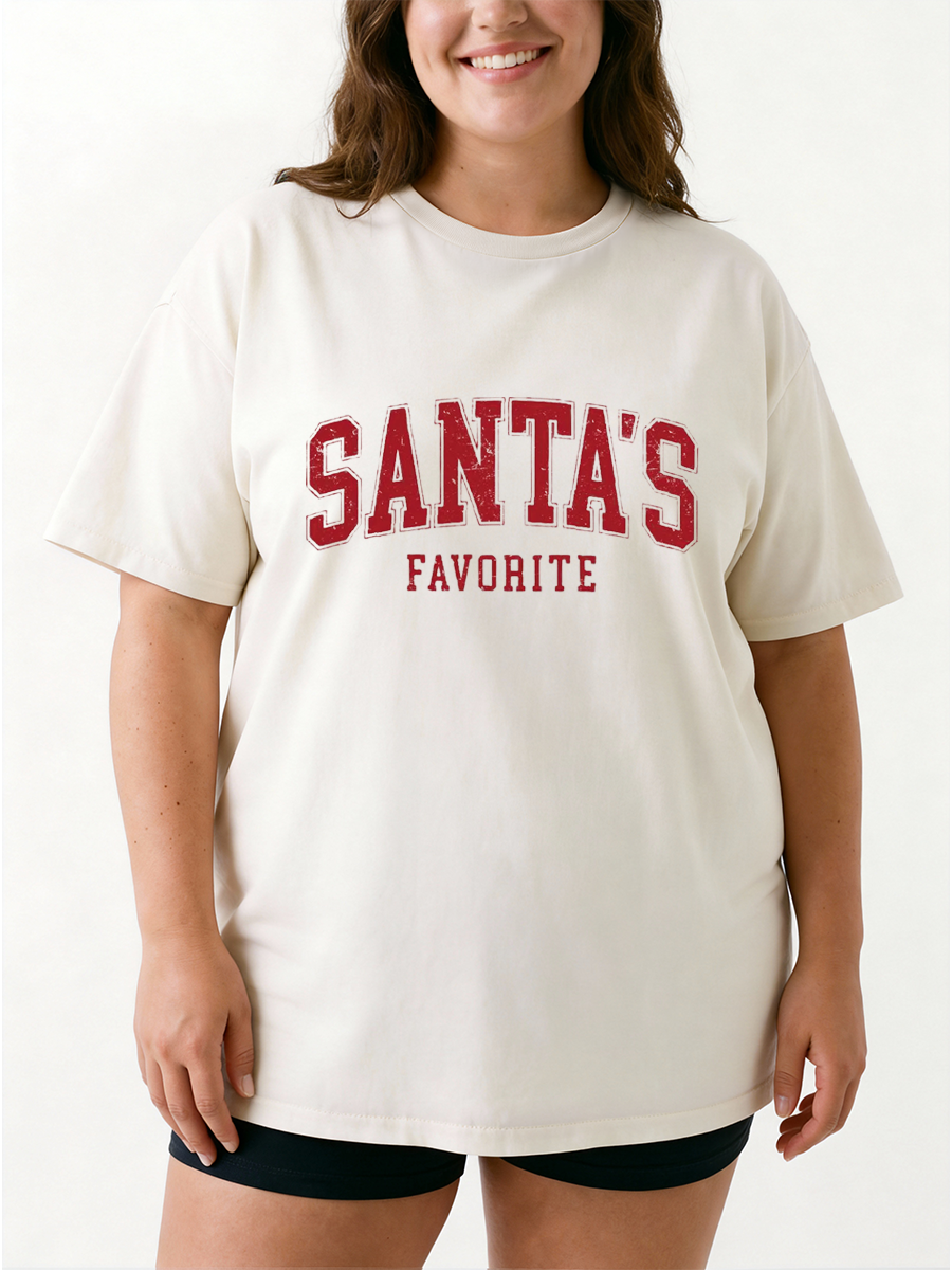 Vintage Matching Family Christmas Oversize Graphic Tee