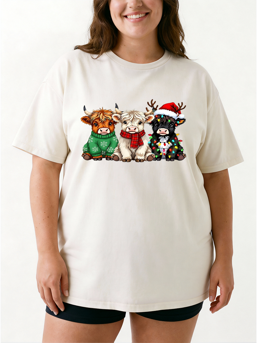 Vintage Nutcracker Christmas Oversize Graphic Tee