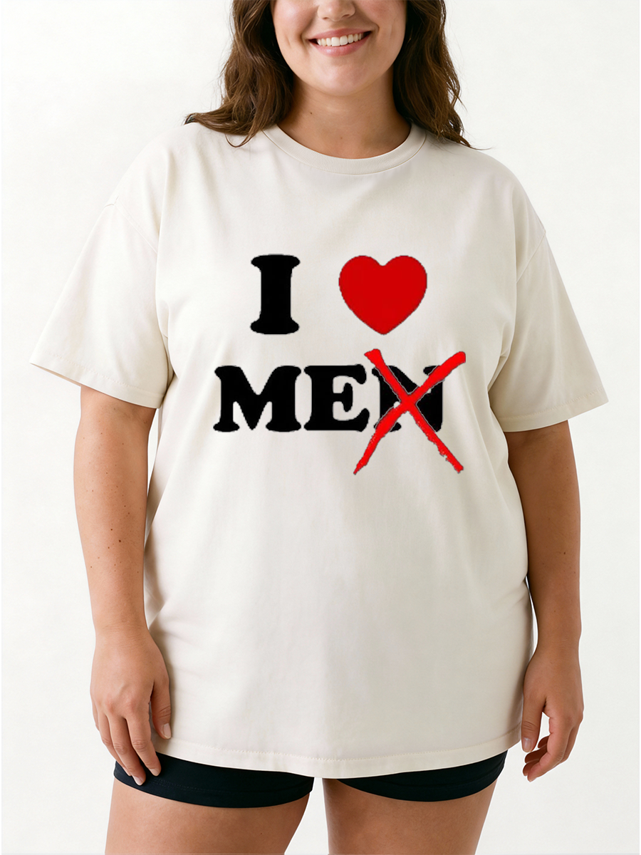 Vintage I Love Me Oversize Graphic Tee