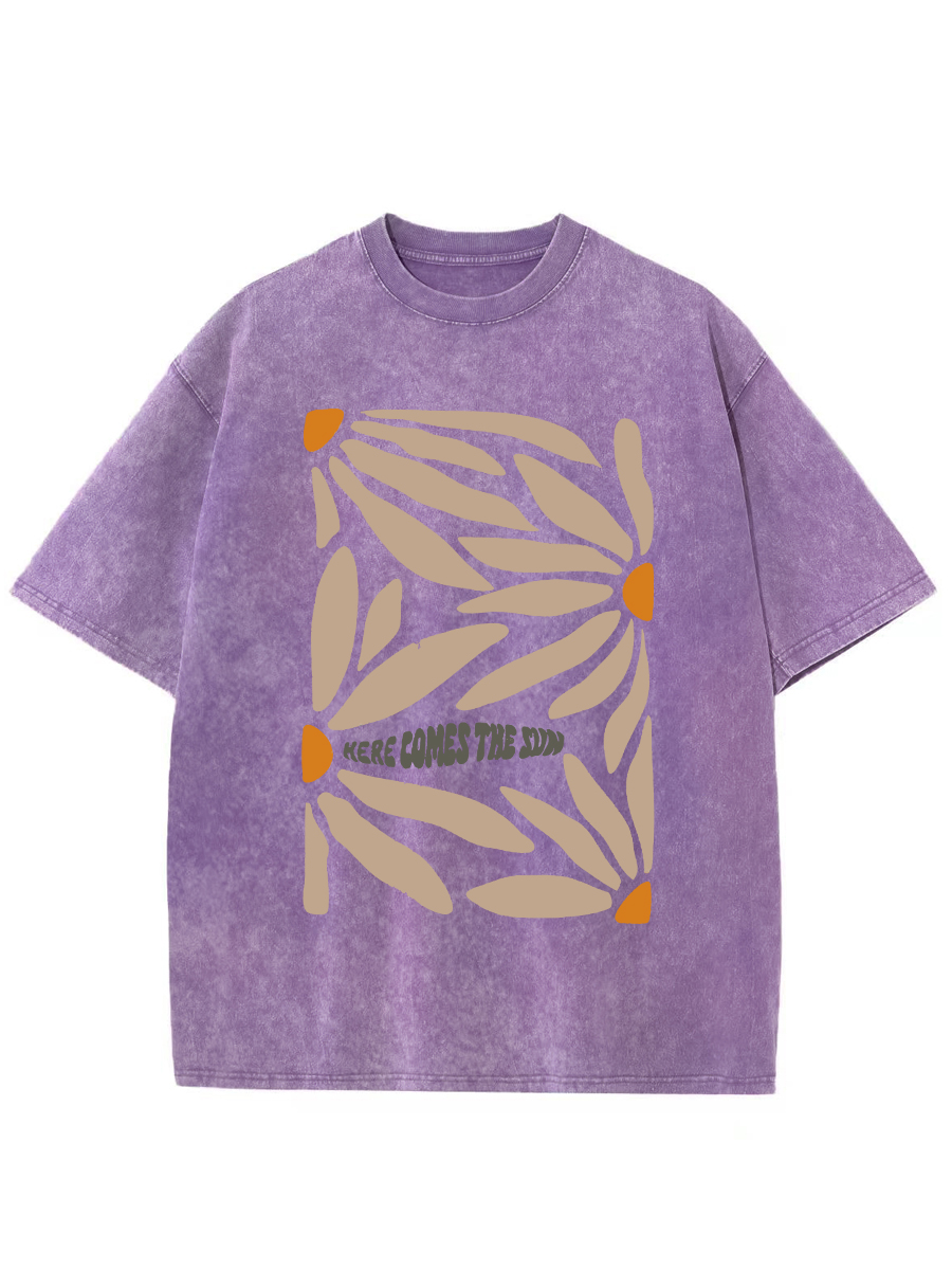 Vintage Here Comes The Sun Washed T-Shirt