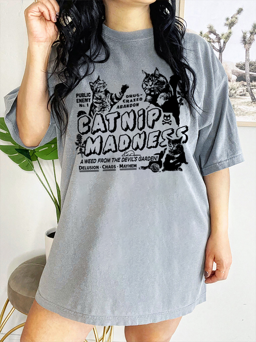 Vintage Funny Cat T-Shirt
