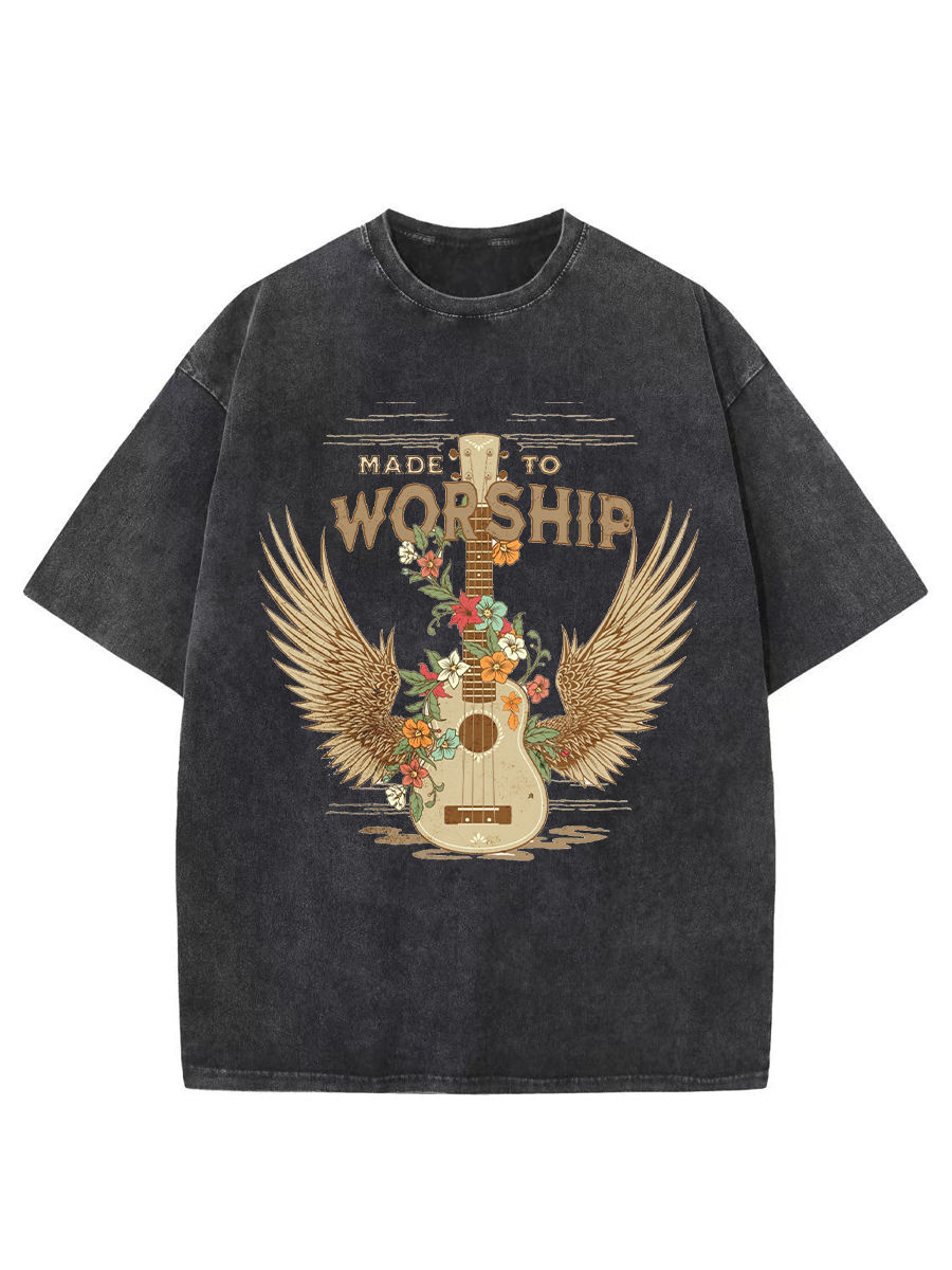 Vintage Worship Music Washed T-Shirt