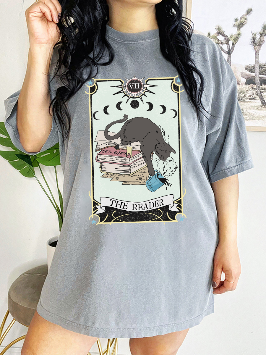 Vintage Cat Tarot Card T-Shirt
