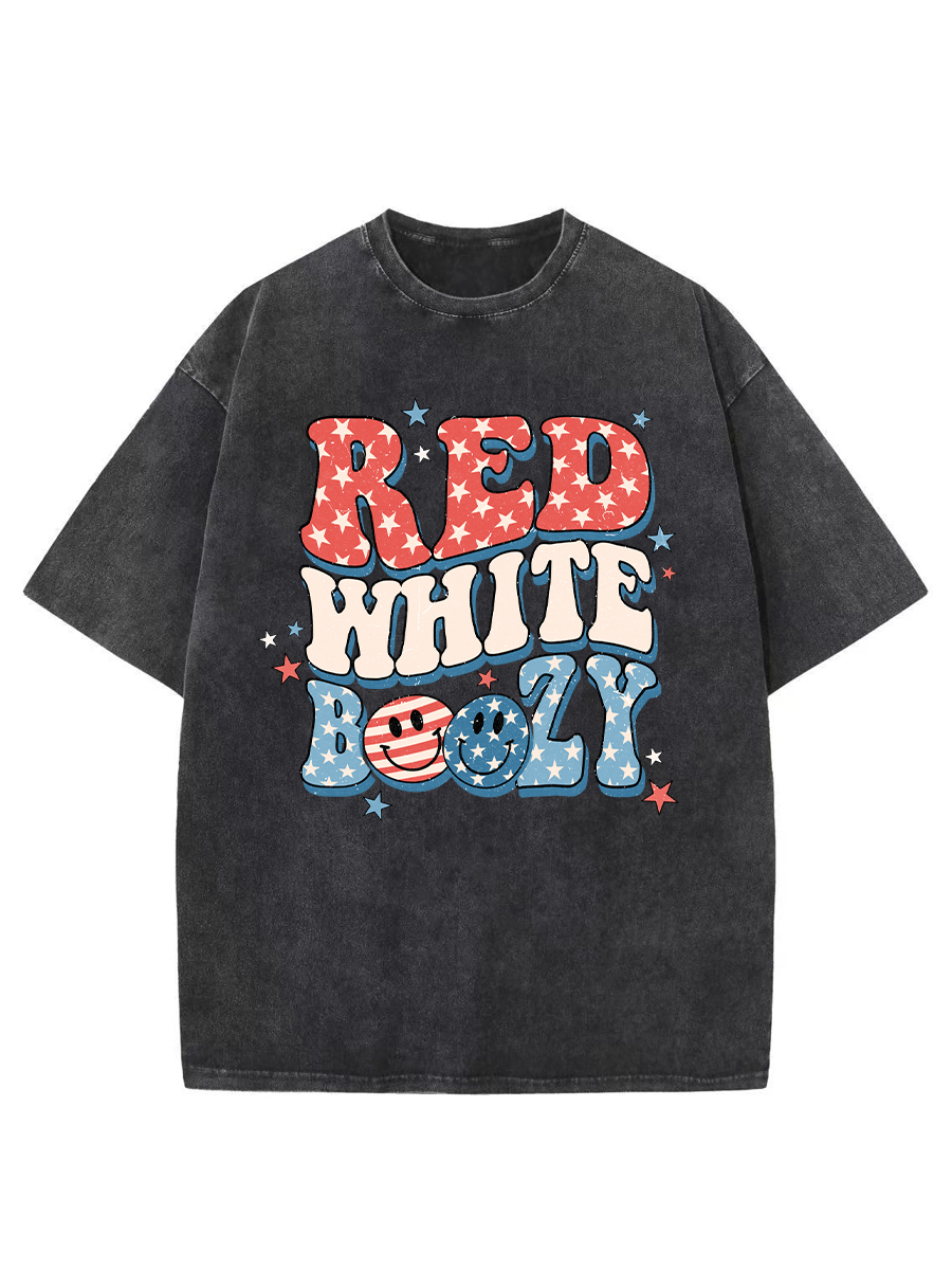 Vintage White Boozy Washed T-Shirt