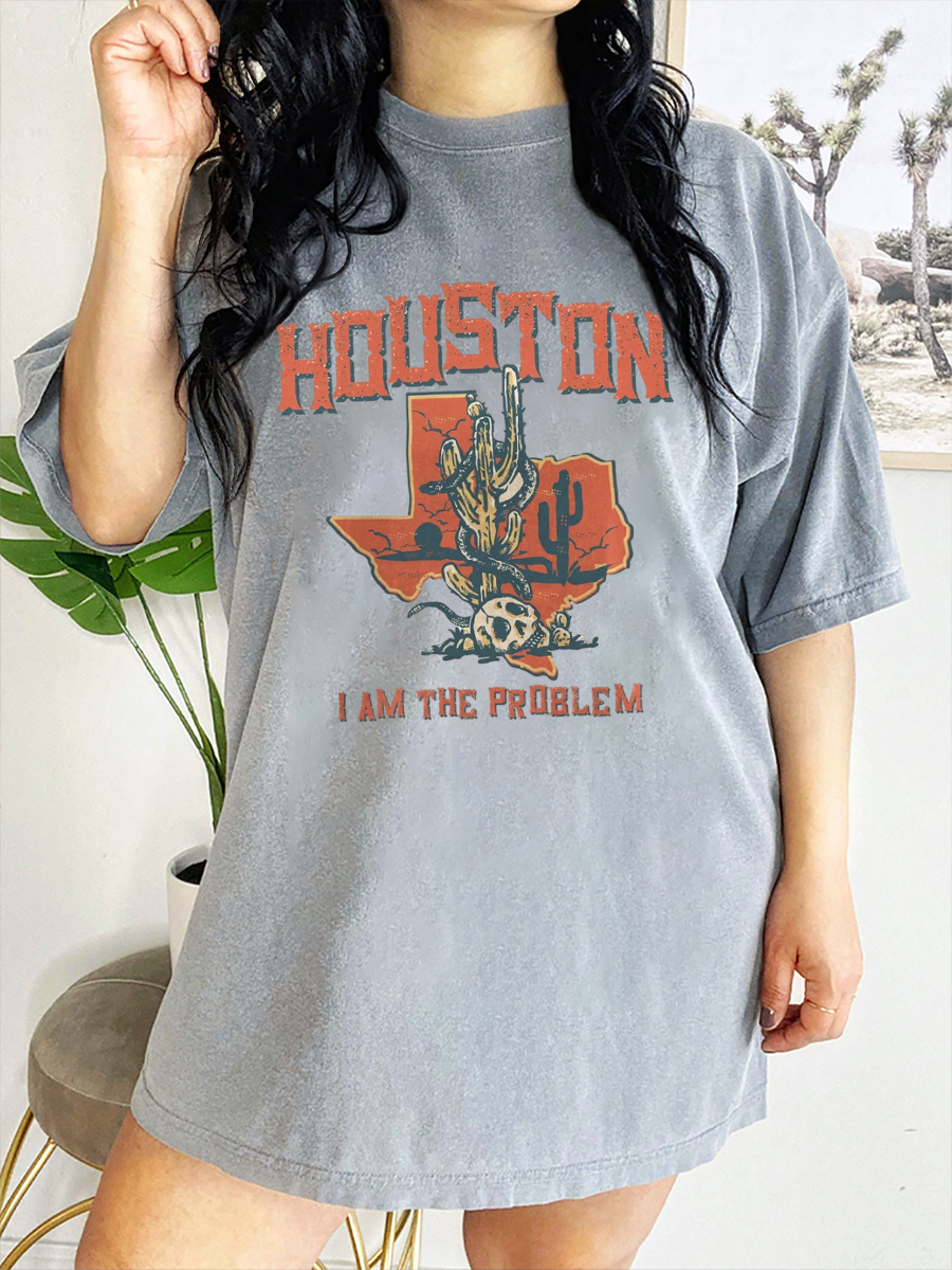 Vintage Houston I am the problem Western T-Shirt