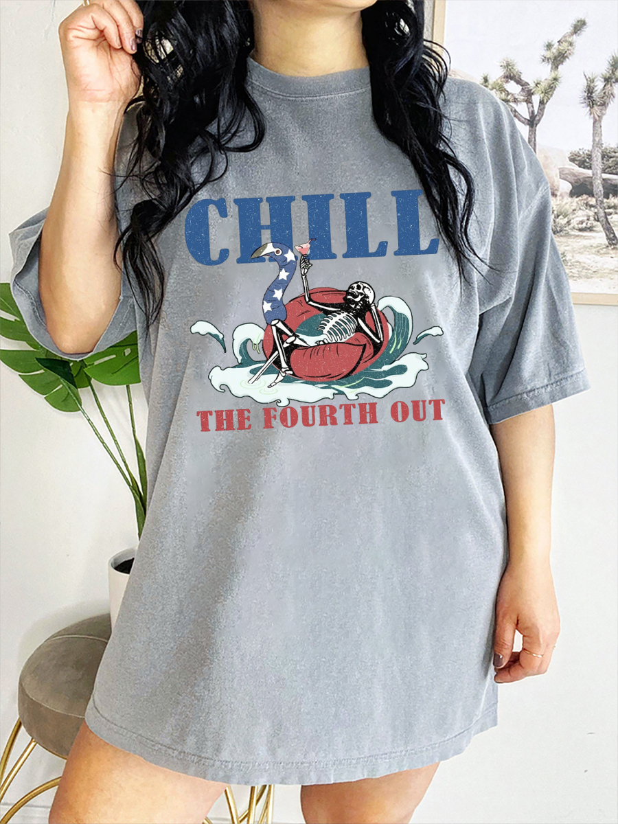 Vintage Chill The Fourth Out T-Shirt