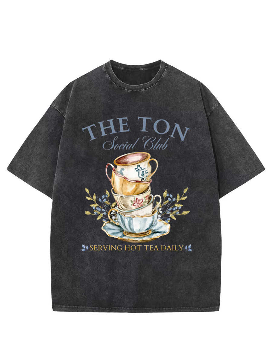 Vintage Tea House Washed T-Shirt