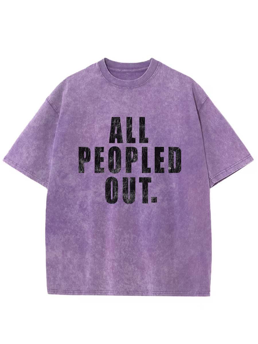 Vintage All Peopled Out Washed T-Shirt