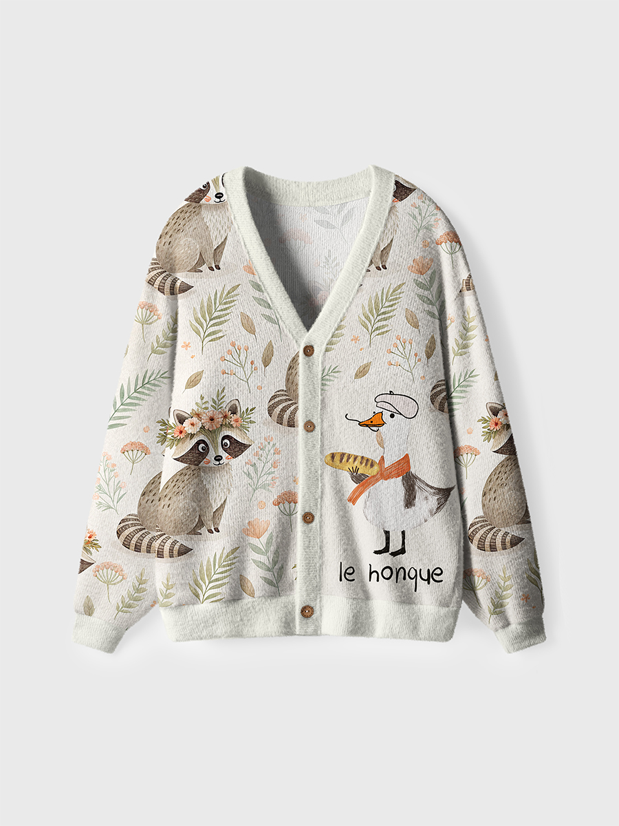 Vintage French Goose Cardigan Sweaters