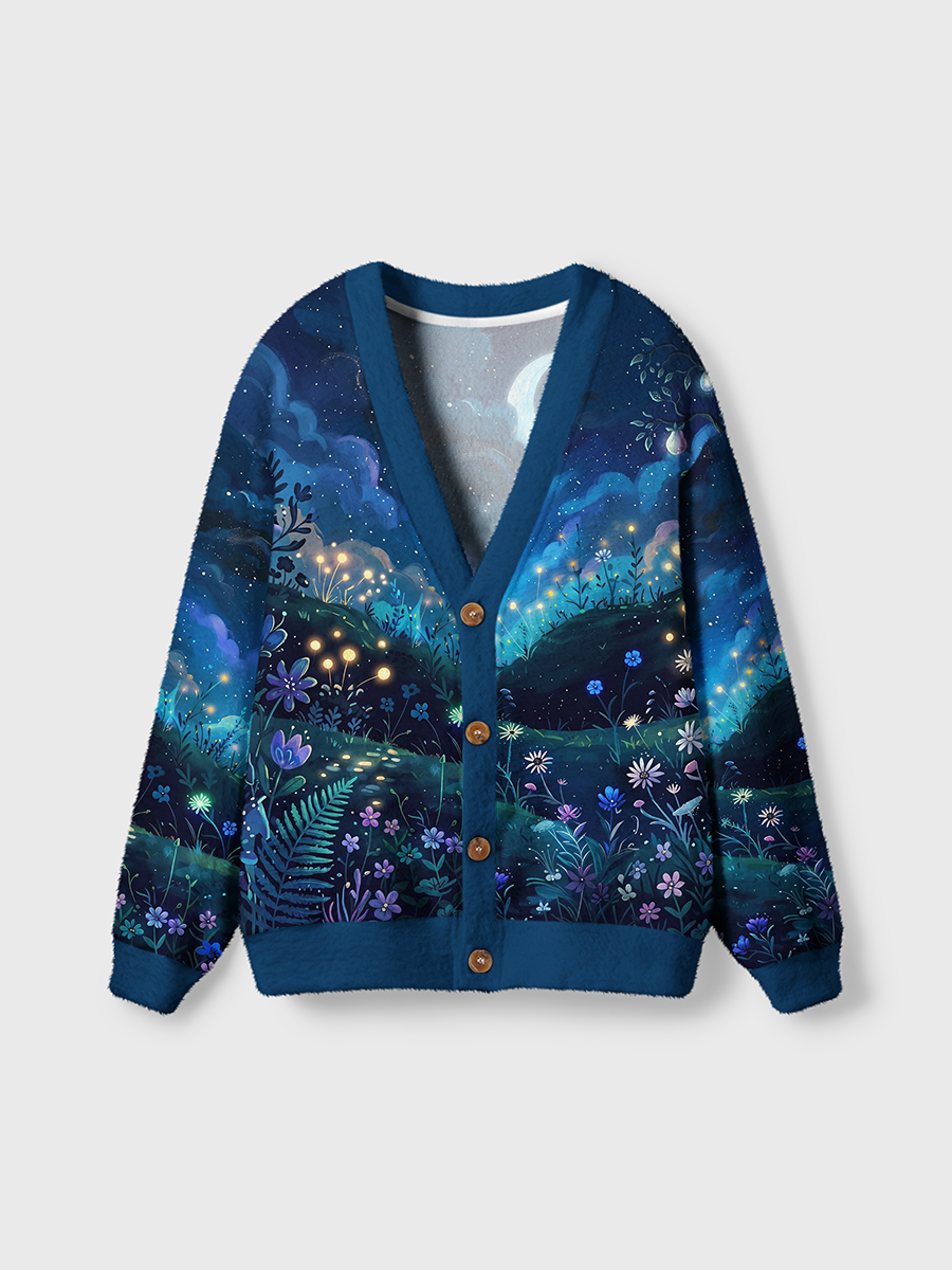 Vintage Fantasy Forest Fairytale Cardigan Sweaters